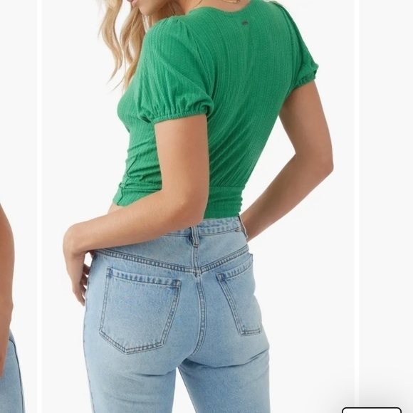ONIELL Hilda Knot Front Knit Crop Top S - Picture 7 of 7